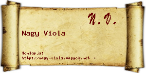 Nagy Viola névjegykártya